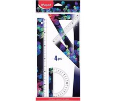 MAPED Sada ohebných pravítek Classic Deepsea Paradise 4 ks