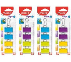MAPED Vázací klipy 32 mm barevné / 4ks 