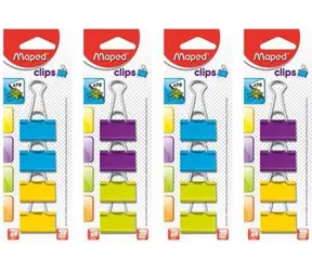 MAPED Vázací klipy 32 mm barevné / 4ks 