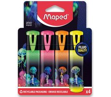 MAPED Zvýrazňovače Deepsea Paradise 4 ks