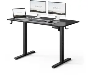 SENSE7 NOJO LIGHT Pracovní stůl černá / elektricky nastavitelná výška / 120 x 60cm / nosnost 70kg