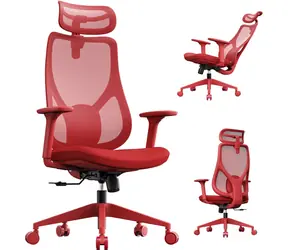 SENSE7 MOYO červená / Kancelářské ergonomické křeslo / nosnost 150 kg