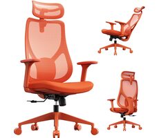 SENSE7 MOYO oranžová / Kancelářské ergonomické křeslo / nosnost 150 kg