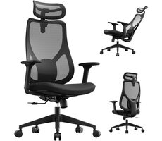 SENSE7 MOYO černá / Kancelářské ergonomické křeslo / nosnost 150 kg