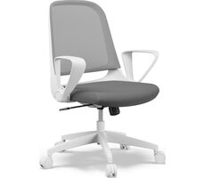 SENSE7 Sopty bílo-šedá / Nastavitelné kancelářské křeslo / nosnost 120 kg