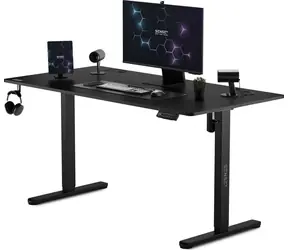 SENSE7 Nojo Pracovní stůl černá / elektricky nastavitelná výška / 140 x 70cm / nosnost 80kg