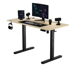 SENSE7 Nojo Pracovní stůl černá-borovice / elektricky nastavitelná výška / 120 x 60cm / nosnost 70kg