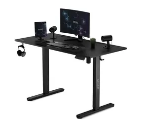 SENSE7 Nojo Pracovní stůl černá / elektricky nastavitelná výška / 120 x 60cm / nosnost 70kg