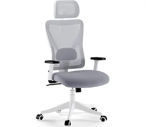 SENSE7 Tone bílo-šedá / Kancelářské ergonomické křeslo / nosnost 130 kg