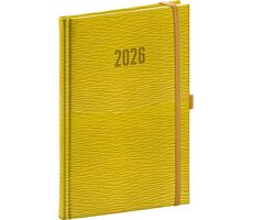 NOTIQUE Týdenní diář Rivoli 2026 žlutozelený / 15 x 21 cm