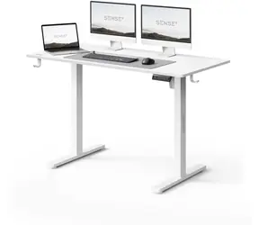 SENSE7 NOJO LIGHT Pracovní stůl bílá / elektricky nastavitelná výška / 120 x 60cm / nosnost 70kg