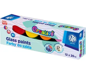 ASTRA CREATIVO Barvy na sklo 12x20ml