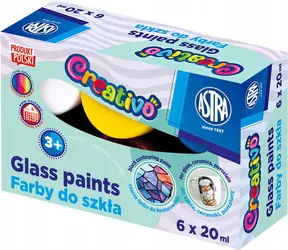 ASTRA CREATIVO Barvy na sklo 6x20ml