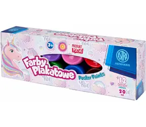 ASTRA Temperové barvy 12x20ml Jednorožec / od 3 let