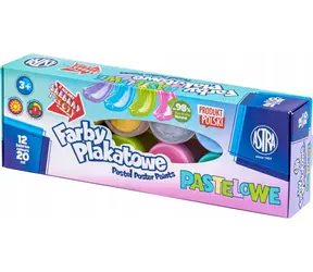 ASTRA Temperové barvy 12x20ml pastelové (metalické) / od 3 let