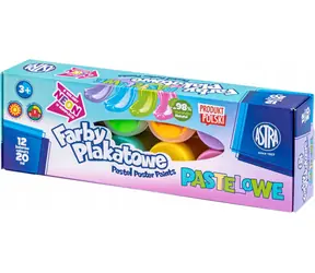 ASTRA Temperové barvy 12x20ml pastelové (neonové) / od 3 let