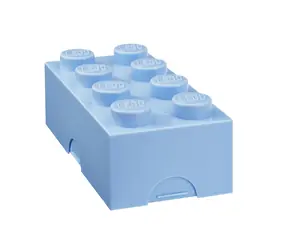 LEGO® Box na svačinu 100 x 200 x 75 mm - světle modrá