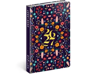 NOTIQUE 18měsíční diář Petito – Flóra 2026/2027, 11 x 16 cm