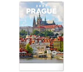 NOTIQUE Nástěnný kalendář Praha 2027, 33 x 46 cm