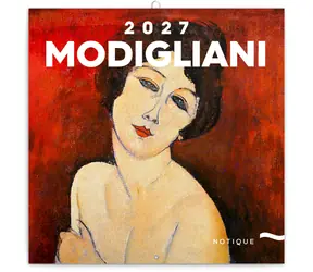 NOTIQUE Poznámkový kalendář Amedeo Modigliani 2027, 30 x 30 cm