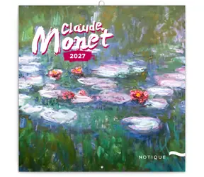 NOTIQUE Poznámkový kalendář Claude Monet 2027, 30 x 30 cm
