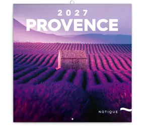 NOTIQUE Poznámkový kalendář Provence 2027, 30 x 30 cm