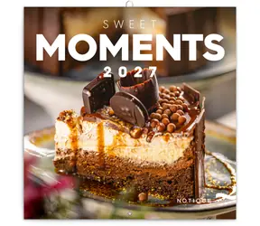 NOTIQUE Poznámkový kalendář Sladké chvilky 2027, 30 x 30 cm