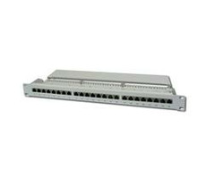 DIGITUS Patch panel,CAT5E,19",24xSTP RJ45,béžová