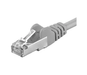 PremiumCord FTP CAT5E 2m / Patch kabel / RJ45-RJ45 / šedá