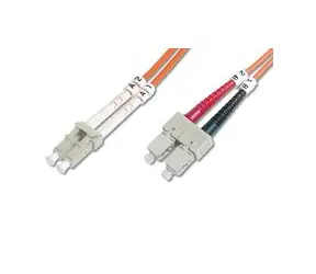 DIGITUS Fiber Optic Patch Cord, LC to SCMultimode 50/125 µ, Duplex Length 2m