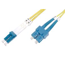DIGITUS Fiber Optic Patch Cord, LC to SC Singlemode 09/125 µ, Duplex Length 2m