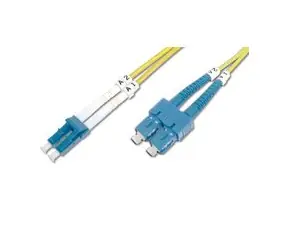 DIGITUS Fiber Optic Patch Cord, LC to SC Singlemode 09/125 µ, Duplex Length 3m