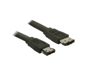 PremiumCord Kabel eSATA-eSATA, 1m, stíněný, černý