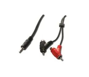 PremiumCord Kabel Jack 3.5mm-2xCINCH+2xCINCH M/M 2m