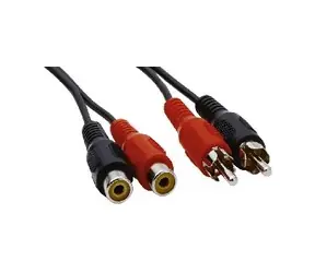 PremiumCord Kabel 2x Cinch-2x Cinch, M/F 2m