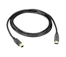 PremiumCord USB 2.0 kabel A-B 5m, barva černá