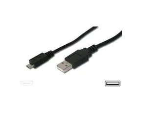 PremiumCord Kabel micro USB, A-B  0.5m