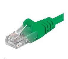 PremiumCord UTP CAT5E 0.25m zelená