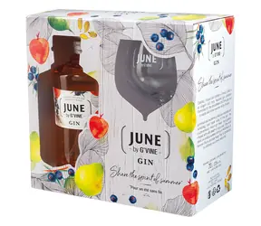 G'Vine June Gin Peach 37,5% 0,7 l (dárkové balení 1 sklenička)