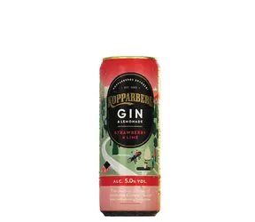 Kopparberg Gin & Lemonade Strawberry&Lime 5% 0.25 l (plech)