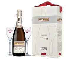 Piper-Heidsieck Champagne Essentiel Blanc de Blancs extra brut GB + 2 skleničky 12.5% 0.75 l 