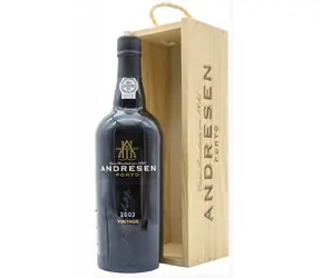J.H. Andresen Vintage 2003 Port 20% 0,75l v dřevěné dárkové krabičce