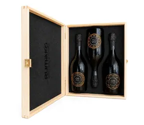 075 Carati  Prosecco bar 11% O,75l v dřevěné dárkové krabičce 3ks