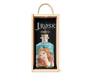 J.Rose London Dry Artisan Gin JR09 43% 0,7l v luxusbí dřevěné dárkové krabičce