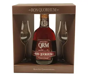 Quorhum 30 Oporto Finish 40% 0,7l v dárkové krabičce + 2 skleničky