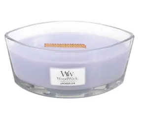 WoodWick Lavender Spa Elipsa 453.6g - svíčka loď / doba hoření: až 40 hg