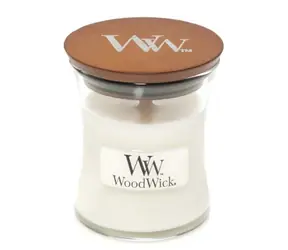 WoodWick White Teak 85g - váza malá / doba hoření: až 20 h
