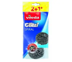 Vileda Glitzi Spiral Inox drátěnka (3ks) / nerez / spirála