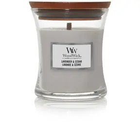 WoodWick Lavender & Cedar 85g - váza malá / doba hoření: až 20 h