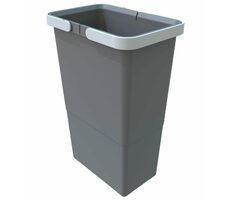Elletipi SMALL 8 L Plastový koš s rukojeťmi šedá / bez víka / 34 x 15 x 22.5 cm